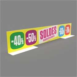 ENTETE DE GONDOLE - SOLDES...