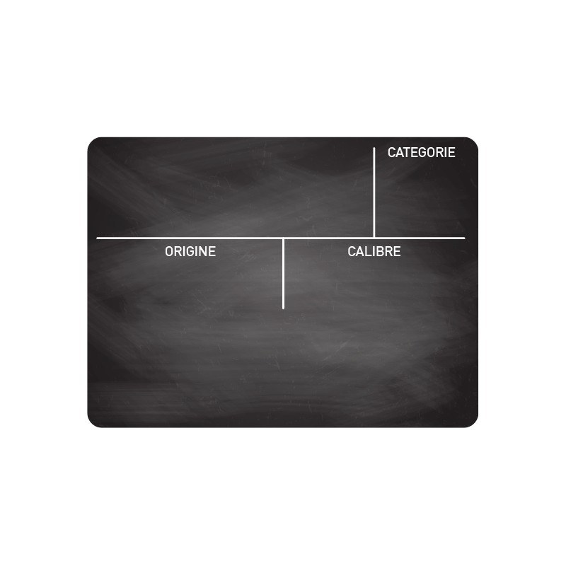 ARDOISE FRUITS & LEGUMES FRANCAIS SLATE