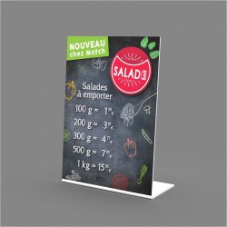 CHEVALET A4  SALADE A EMPORTER